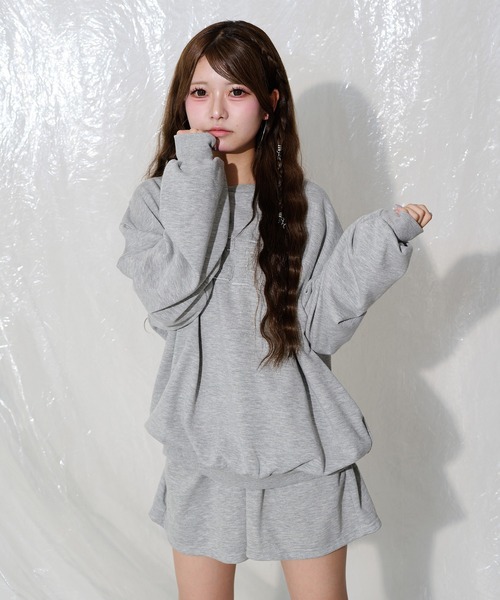 shrita（シュリータ）の「【上下２点セット】裏毛ロゴセットアップ（セットアップ・キッズ・モカ/グレー/チャコールグレー・L/M/S）」の3枚目の写真