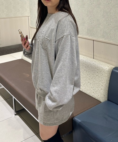 shrita（シュリータ）の「【上下２点セット】裏毛ロゴセットアップ（セットアップ・キッズ・モカ/グレー/チャコールグレー・L/M/S）」の17枚目の写真