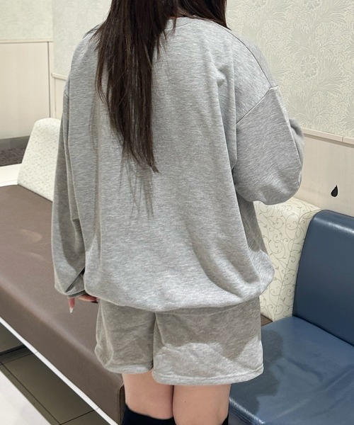 shrita（シュリータ）の「【上下２点セット】裏毛ロゴセットアップ（セットアップ・キッズ・モカ/グレー/チャコールグレー・L/M/S）」の15枚目の写真