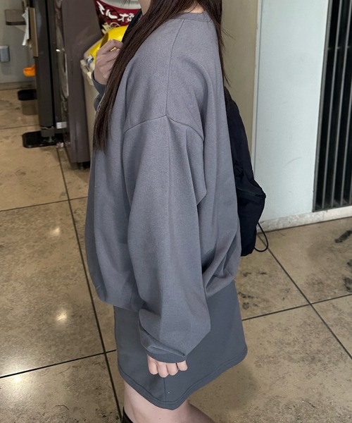 shrita（シュリータ）の「【上下２点セット】裏毛ロゴセットアップ（セットアップ・キッズ・モカ/グレー/チャコールグレー・L/M/S）」の6枚目の写真