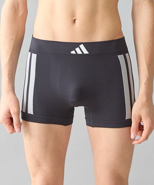 adidas(アディダス)の「adidas/アディダス ボクサーパンツ 3ストライプス 立体成型(ボクサーパンツ・メンズ・ネイビー/レッド/グリーン/パープル系その他/ブラック/ブラック系その他・MEDIUM/LARGE/X-LARGE)」の2枚目の写真