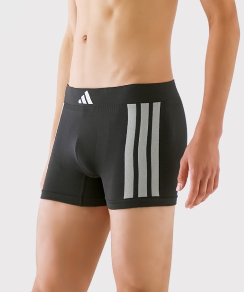 adidas(アディダス)の「adidas/アディダス ボクサーパンツ 3ストライプス 立体成型(ボクサーパンツ・メンズ・ネイビー/レッド/グリーン/パープル系その他/ブラック/ブラック系その他・MEDIUM/LARGE/X-LARGE)」の7枚目の写真
