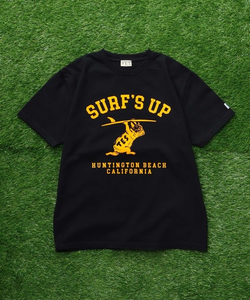 The Endless Summer(エンドレスサマー)の「TES SURFS UP FLOCKY T-SHIRT / Tシャツ(Tシャツ/カットソー・メンズ・アイボリー/グレー/レッド/ネイビー/ブラック/ホワイト・SMALL/MEDIUM/LARGE/X-LARGE/XX-LARGE)」の10枚目の写真