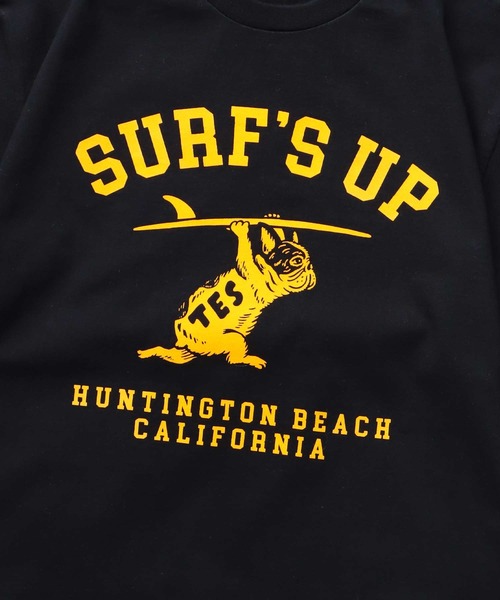 The Endless Summer(エンドレスサマー)の「TES SURFS UP FLOCKY T-SHIRT / Tシャツ(Tシャツ/カットソー・メンズ・アイボリー/グレー/レッド/ネイビー/ブラック/ホワイト・SMALL/MEDIUM/LARGE/X-LARGE/XX-LARGE)」の11枚目の写真