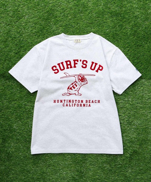 The Endless Summer(エンドレスサマー)の「TES SURFS UP FLOCKY T-SHIRT / Tシャツ(Tシャツ/カットソー・メンズ・アイボリー/グレー/レッド/ネイビー/ブラック/ホワイト・SMALL/MEDIUM/LARGE/X-LARGE/XX-LARGE)」の12枚目の写真