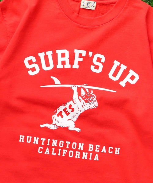 The Endless Summer(エンドレスサマー)の「TES SURFS UP FLOCKY T-SHIRT / Tシャツ(Tシャツ/カットソー・メンズ・アイボリー/グレー/レッド/ネイビー/ブラック/ホワイト・SMALL/MEDIUM/LARGE/X-LARGE/XX-LARGE)」の18枚目の写真