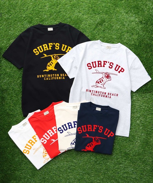 The Endless Summer(エンドレスサマー)の「TES SURFS UP FLOCKY T-SHIRT / Tシャツ(Tシャツ/カットソー・メンズ・アイボリー/グレー/レッド/ネイビー/ブラック/ホワイト・SMALL/MEDIUM/LARGE/X-LARGE/XX-LARGE)」の19枚目の写真