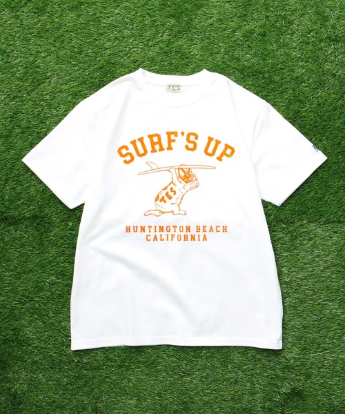 The Endless Summer(エンドレスサマー)の「TES SURFS UP FLOCKY T-SHIRT / Tシャツ(Tシャツ/カットソー・メンズ・アイボリー/グレー/レッド/ネイビー/ブラック/ホワイト・SMALL/MEDIUM/LARGE/X-LARGE/XX-LARGE)」の20枚目の写真