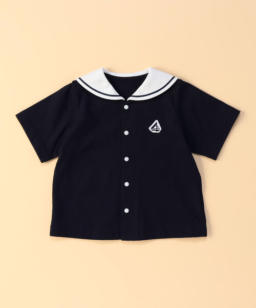 COMME CA ISM(コムサイズム)の「セーラー 半袖シャツ(その他ベビー用品・キッズ・ネイビー系/ネイビー・80-90cm)」の2枚目の写真