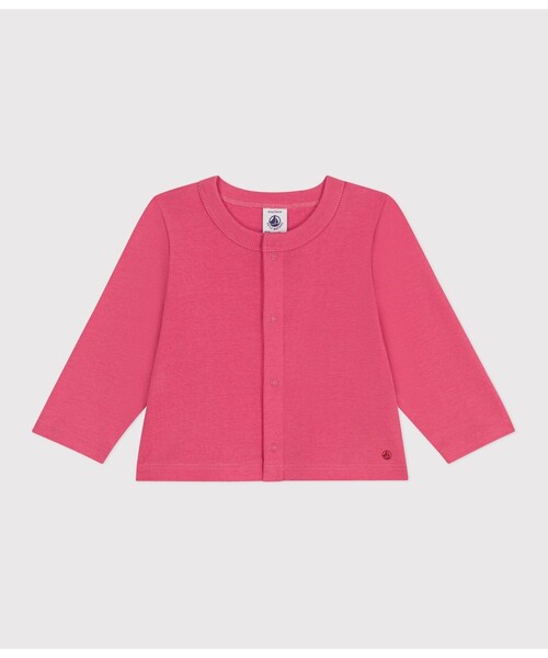 PETIT BATEAU（プチバトー）の「カーディガン（カーディガン/ボレロ・キッズ・オフホワイト/ピンク・18MONTH/24MONTH/36MONTH/12MONTH）」の2枚目の写真