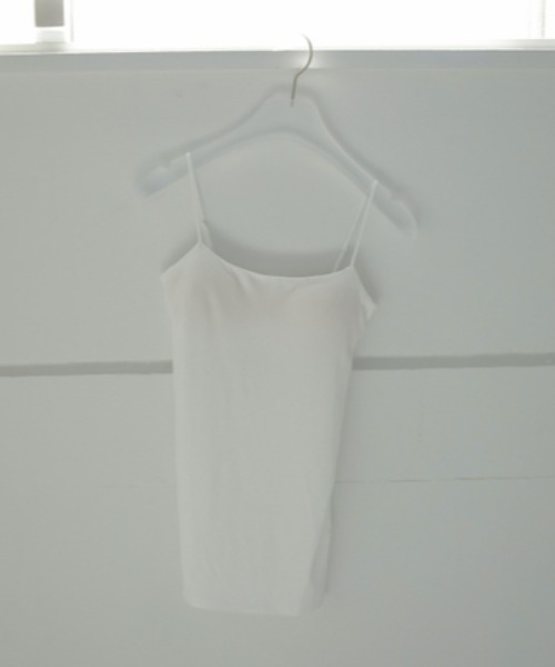 anuke（アンヌーク）の「anuke Cupin Camisole（キャミソール・レディース・ホワイト/ブラック・FREE）」の2枚目の写真