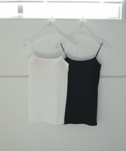 anuke（アンヌーク）の「anuke Cupin Camisole（キャミソール・レディース・ホワイト/ブラック・FREE）」の8枚目の写真