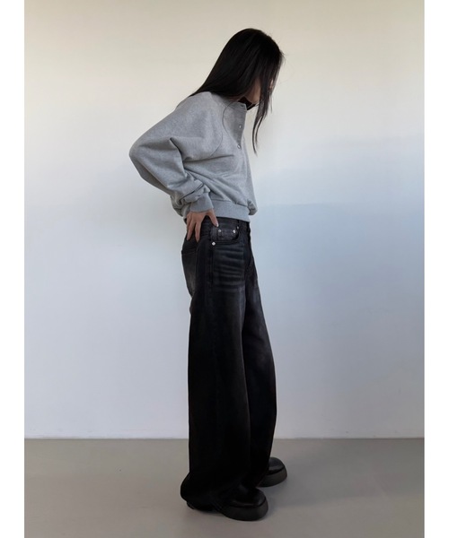 Didot.showroom(ディドット ショールーム)の「ラグランヘンリーネックMTM(スウェット・レディース・グレー/ヘザーグレー/ネイビー・FREE)」の13枚目の写真