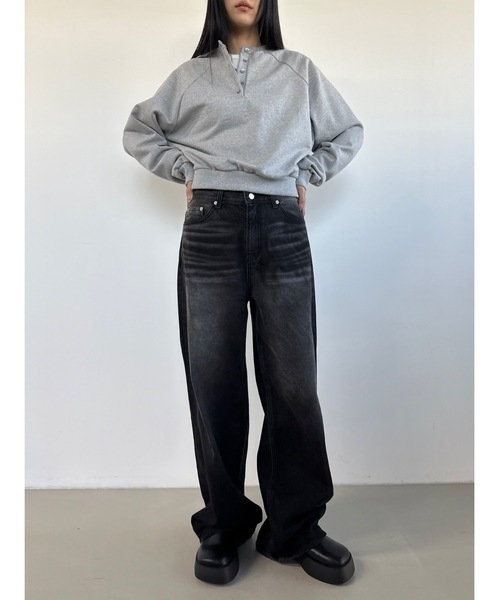 Didot.showroom(ディドット ショールーム)の「ラグランヘンリーネックMTM(スウェット・レディース・グレー/ヘザーグレー/ネイビー・FREE)」の14枚目の写真