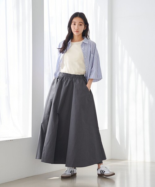 Dickies（ディッキーズ）の「【WEB限定】Dickies（ディッキーズ）イージーフレアスカート（スカート・レディース・ダークグレー/ベージュ・M/L）」の7枚目の写真