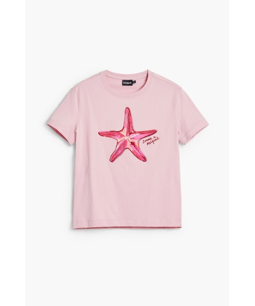 デシグアル Desigual Tシャツ LUCA （ピンク/レッド） デシグアル Desigual Tシャツ LUCA （ピンク/レッド