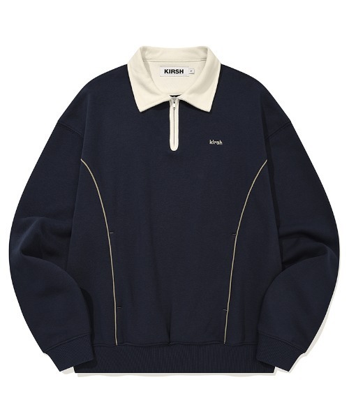 KIRSH(キルシー)の「KIRSH OPEN COLLAR SWEATSHIRT キルシー オープンカラー スウェット(スウェット・レディース・ダークネイビー/グレー・ONE SIZE)」の10枚目の写真