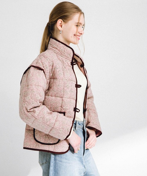 URBAN RESEARCH Sonny Label（アーバンリサーチサニーレーベル）の「コットンプリントリバーシブルブルゾン（ブルゾン・レディース・ブラック/ピンク・FREE）」の22枚目の写真