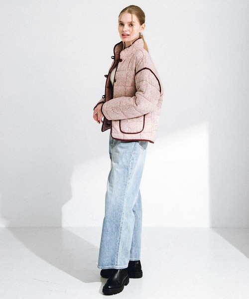 URBAN RESEARCH Sonny Label（アーバンリサーチサニーレーベル）の「コットンプリントリバーシブルブルゾン（ブルゾン・レディース・ブラック/ピンク・FREE）」の19枚目の写真