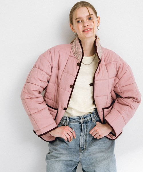 URBAN RESEARCH Sonny Label（アーバンリサーチサニーレーベル）の「コットンプリントリバーシブルブルゾン（ブルゾン・レディース・ブラック/ピンク・FREE）」の15枚目の写真