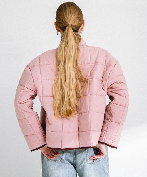 URBAN RESEARCH Sonny Label（アーバンリサーチサニーレーベル）の「コットンプリントリバーシブルブルゾン（ブルゾン・レディース・ブラック/ピンク・FREE）」の14枚目の写真