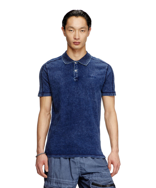 DIESEL(ディーゼル)の「メンズ ポロシャツ T-SWIND-R1(ポロシャツ・メンズ・インディゴブルー/ブラック・MEDIUM/XXX-LARGE/SMALL/LARGE/X-LARGE/XX-LARGE/X-SMALL)」の6枚目の写真