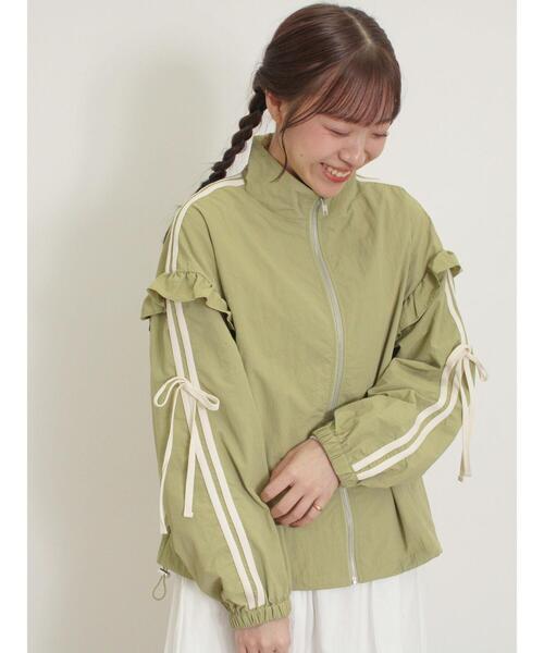Samansa Mos2(サマンサ モスモス)の「フリルトラックジャケット(ブルゾン・レディース・ネイビー/カーキ/オフホワイト・F)」の20枚目の写真