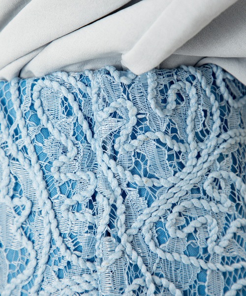 MILLION CARATS(ミリオンカラッツ)の「品よく女っぽい! 繊細な刺繍が魅せる大人の余裕。春映えコード刺繍レーススカート(スカート・レディース・オフホワイト/ブラック/サックスブルー・FREE)」の9枚目の写真