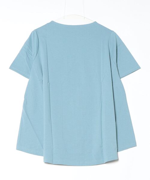 Aletta vita（アレッタビータ）の「汗染み防止加工裾フレアプルオーバー（Tシャツ/カットソー・レディース・ベージュ/ブラック/グレイッシュブルー/グレー・FREE）」の10枚目の写真