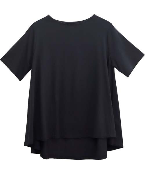 Aletta vita（アレッタビータ）の「汗染み防止加工裾フレアプルオーバー（Tシャツ/カットソー・レディース・ベージュ/ブラック/グレイッシュブルー/グレー・FREE）」の6枚目の写真