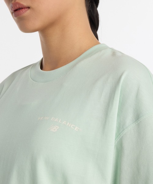 NEW BALANCE（ニューバランス）の「グラフィックオーバーサイズドショートスリーブTシャツ（Tシャツ/カットソー・レディース・ブラック/ミント/オフホワイト・LARGE/MEDIUM/SMALL）」の16枚目の写真