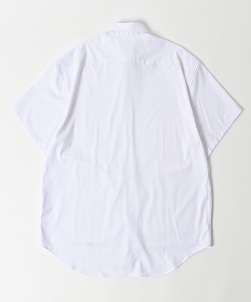 ADAM PATEK(アダムパテック)の「【ADAMPATEK/アダムパテック】ap embroidery short sleeve shirt/刺繍入りルーズ半袖シャツ(シャツ/ブラウス・メンズ・ブルー/ブラック/ホワイト・1/2)」の4枚目の写真