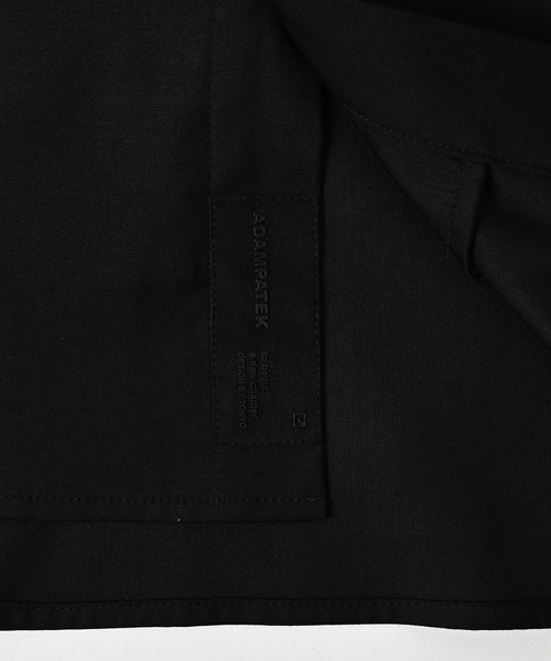 ADAM PATEK(アダムパテック)の「【ADAMPATEK/アダムパテック】ap embroidery short sleeve shirt/刺繍入りルーズ半袖シャツ(シャツ/ブラウス・メンズ・ブルー/ブラック/ホワイト・1/2)」の7枚目の写真