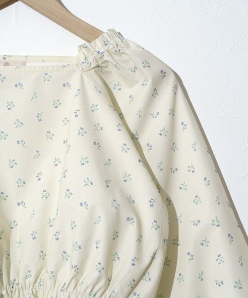 flower（フラワー）の「フリルブルームブラウス（シャツ/ブラウス・レディース・アイボリー/ピンク・FREE）」の6枚目の写真