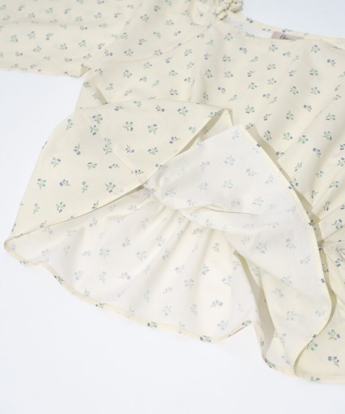 flower（フラワー）の「フリルブルームブラウス（シャツ/ブラウス・レディース・アイボリー/ピンク・FREE）」の10枚目の写真