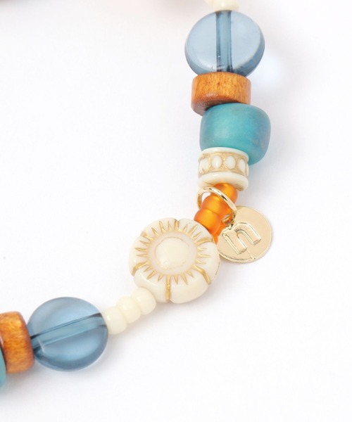 ビーズのブレスレット RYOKU シルバービーズブレスレット silver beads bracelet