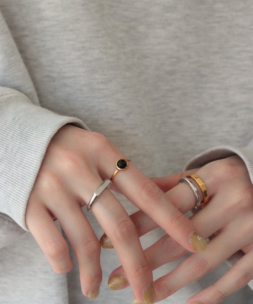 NOIR DE POUPEE（ノワールドプーペ）の「【WEB限定】天然石ラウンドカボションリング（リング・レディース・イエロー系その他/ブラック/パープル/ブラック系その他/レッド/ホワイト/イエロー/レッド系その他/ホワイト系その他/パープル系その他・#9/#11/#13/#15）」の18枚目の写真