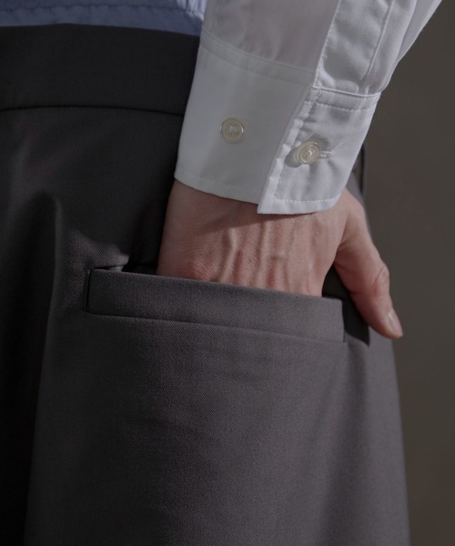 LUCY（ルーシー）の「LUCY/ダブルウエストバギースラックス（スラックス・メンズ・グレー・MEDIUM/LARGE）」の13枚目の写真