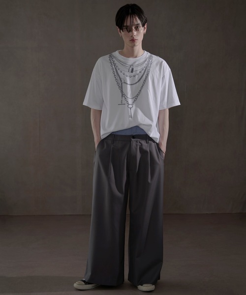 LUCY（ルーシー）の「LUCY/ダブルウエストバギースラックス（スラックス・メンズ・グレー・MEDIUM/LARGE）」の12枚目の写真