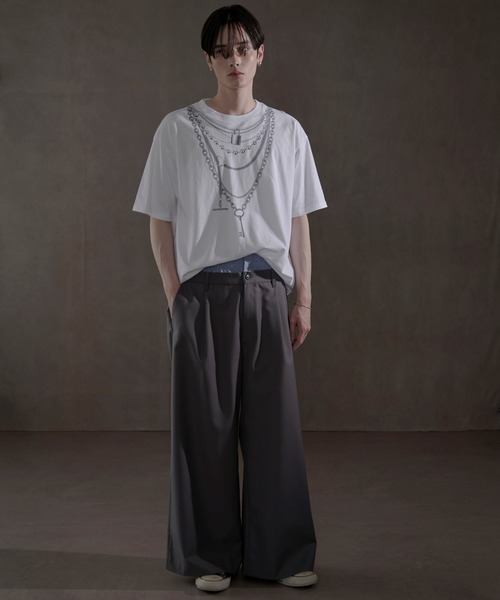 LUCY（ルーシー）の「LUCY/ダブルウエストバギースラックス（スラックス・メンズ・グレー・MEDIUM/LARGE）」の11枚目の写真