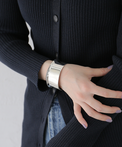 AGMES/アグメスSMALL CLIFF CUFF STERLING SILVER：バングル