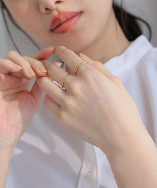 Spick & Span(スピックアンドスパン)の「TEN./テン 2set ring(リング・レディース・ゴールド・SMALL)」の8枚目の写真