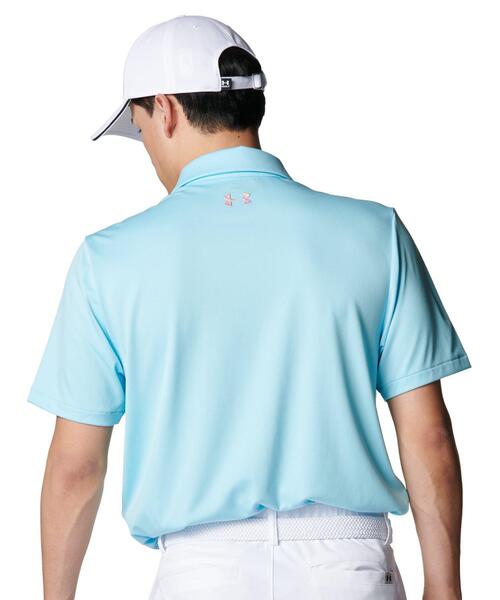 UNDER ARMOUR(アンダーアーマー)の「UAアーマードライ ポロ(ゴルフ/メンズ)(ポロシャツ・メンズ・ブルー系・3XL/S/M/L/2XL/XL)」の2枚目の写真
