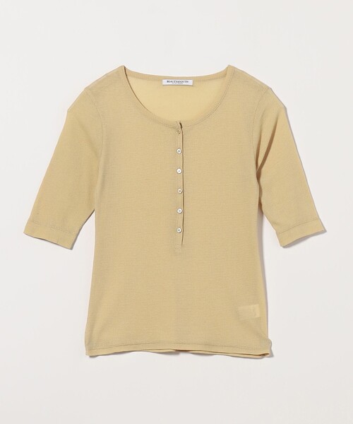 BEAUTY&amp;YOUTH UNITED ARROWS - roku 6 ワッフルヘンリーネックカットソー BEAUTY&YOUTH UNITED ARROWS - roku 6 ワッフルヘンリーネック