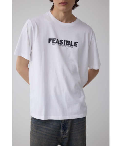 AZUL by moussy(アズールバイマウジー)の「AZコットン FEASIBLETシャツ(Tシャツ/カットソー・メンズ・ホワイト/ライトイエロー/ブラック・SMALL/MEDIUM/LARGE)」の2枚目の写真