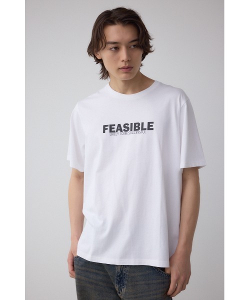 AZUL by moussy(アズールバイマウジー)の「AZコットン FEASIBLETシャツ(Tシャツ/カットソー・メンズ・ホワイト/ライトイエロー/ブラック・SMALL/MEDIUM/LARGE)」の5枚目の写真