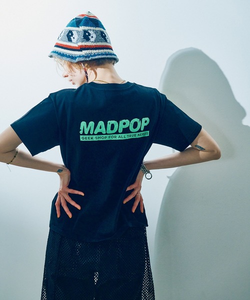 RNA(アールエヌエー)の「M2448 GEEK SHOPロゴベーシックT(Tシャツ/カットソー・レディース・ブラック/ライトブルー/ホワイト・MEDIUM)」の6枚目の写真