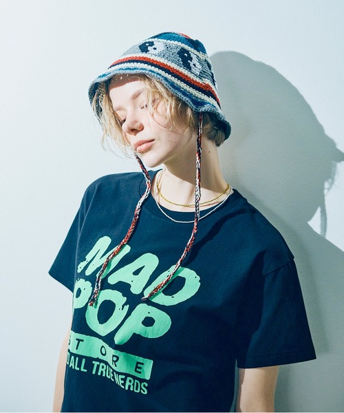 RNA(アールエヌエー)の「M2448 GEEK SHOPロゴベーシックT(Tシャツ/カットソー・レディース・ブラック/ライトブルー/ホワイト・MEDIUM)」の7枚目の写真