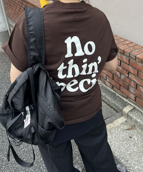 NOTHIN SPECIAL(ナッシンスペシャル)の「【NOTHIN SPECIAL/ナッシンスペシャル】 LOGO TEE(Tシャツ/カットソー・レディース・アイボリー/ブラウン・MEDIUM)」の20枚目の写真