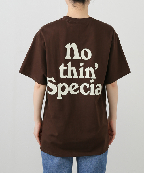 NOTHIN SPECIAL(ナッシンスペシャル)の「【NOTHIN SPECIAL/ナッシンスペシャル】 LOGO TEE(Tシャツ/カットソー・レディース・アイボリー/ブラウン・MEDIUM)」の8枚目の写真